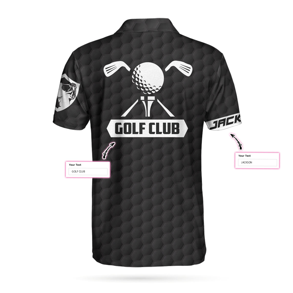 Golf Ball And Golf Club Custom Polo Shirt, Personalized Black American Flag Polo Shirt, Best Golf Shirt For Men