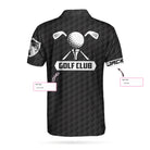 Golf Ball And Golf Club Custom Polo Shirt, Personalized Black American Flag Polo Shirt, Best Golf Shirt For Men