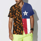 Halloween Texas Flag Hawaiian Shirt, Funny Texas Shirt For Halloween, Best Gift For Texans