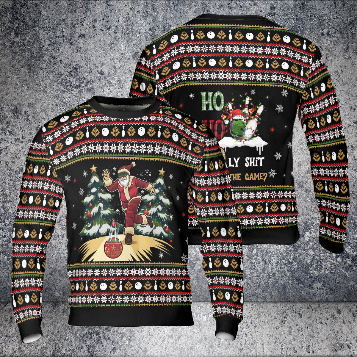 Ho Ho Holy Shot Ugly Christmas Sweater 