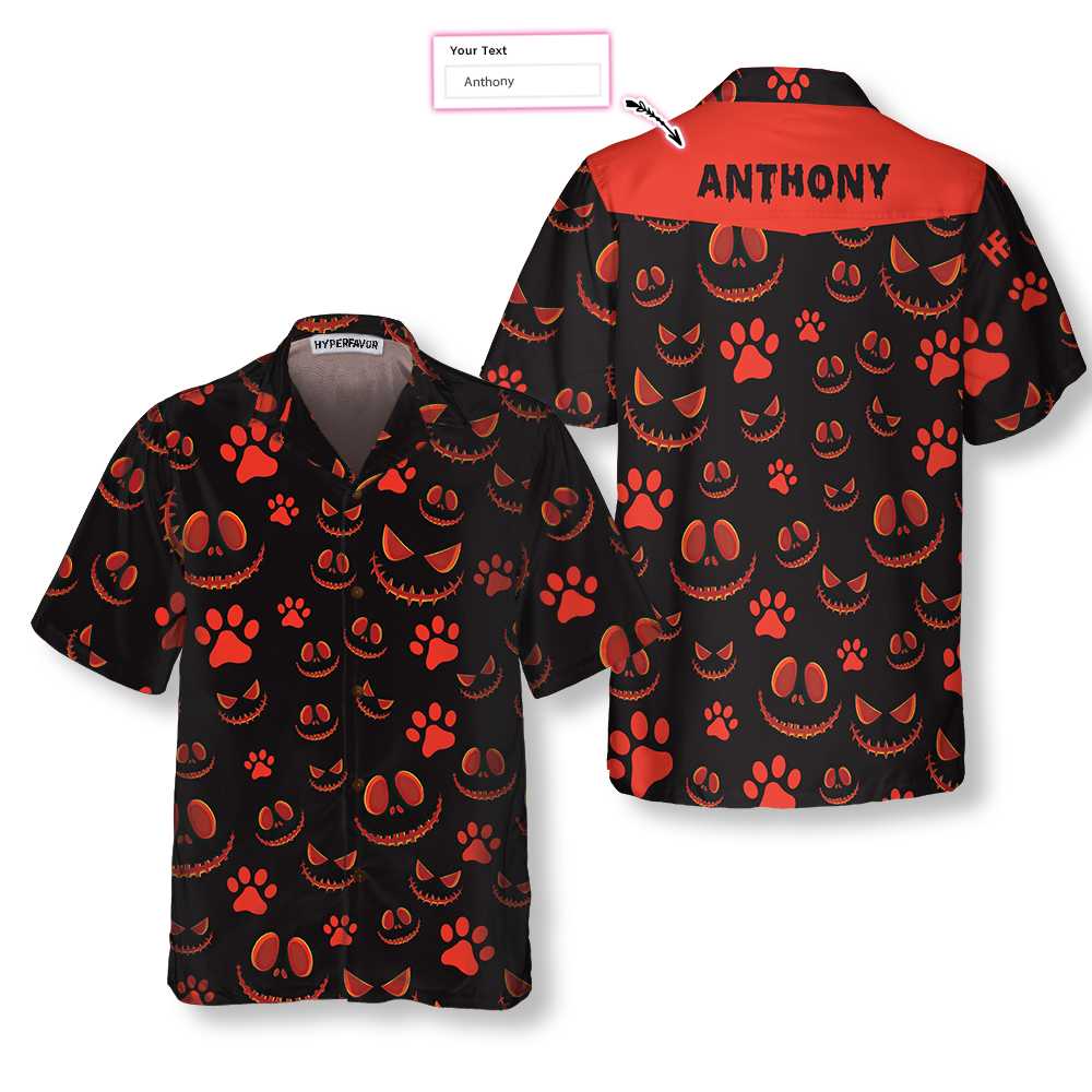 Horror Halloween For Dog Lovers Custom Hawaiian Shirt, Scary Dog Halloween Shirt