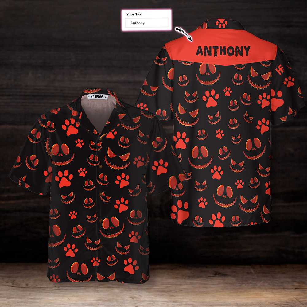 Horror Halloween For Dog Lovers Custom Hawaiian Shirt, Scary Dog Halloween Shirt