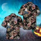 Horror Movie Characters Scare Dogs Halloween Hawaiian Shirt, Funny Halloween Shirt For Men & Women