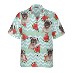 HYPERFAVOR Watermelon Pattern Custom Hawaiian Shirt With Pet Face