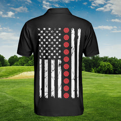 HYPERFAVOR American Flag Pickleball Custom Polo Shirt