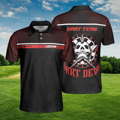 HYPERFAVOR Darts Red Python Custom Darts Polo Shirt