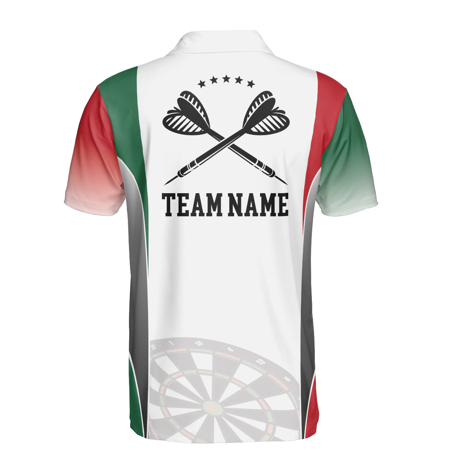 HYPERFAVOR Mexican Flag Dart Custom Polo Shirt