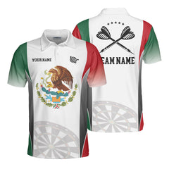 HYPERFAVOR Mexican Flag Dart Custom Polo Shirt