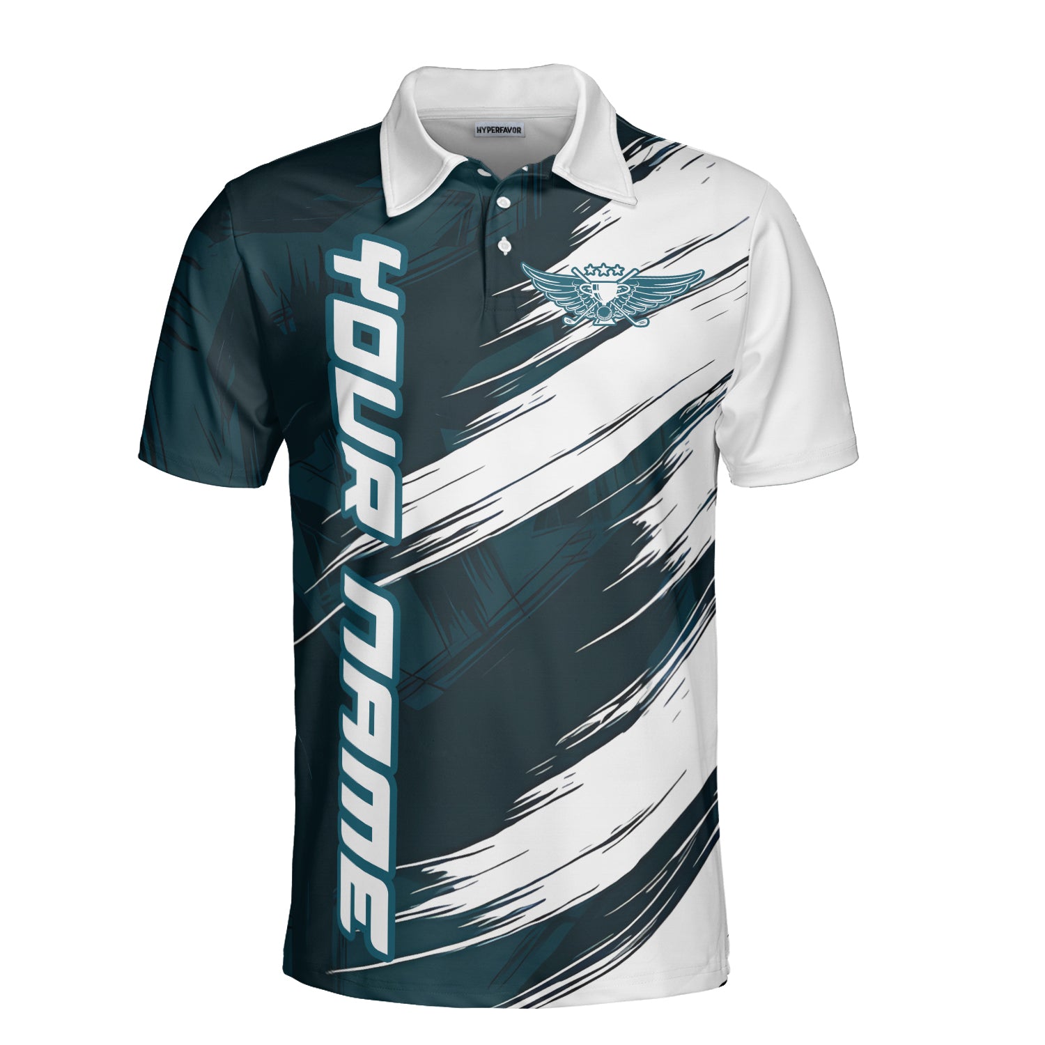 HYPERFAVOR Personalized Wind Brush Custom Golf Polo Shirt