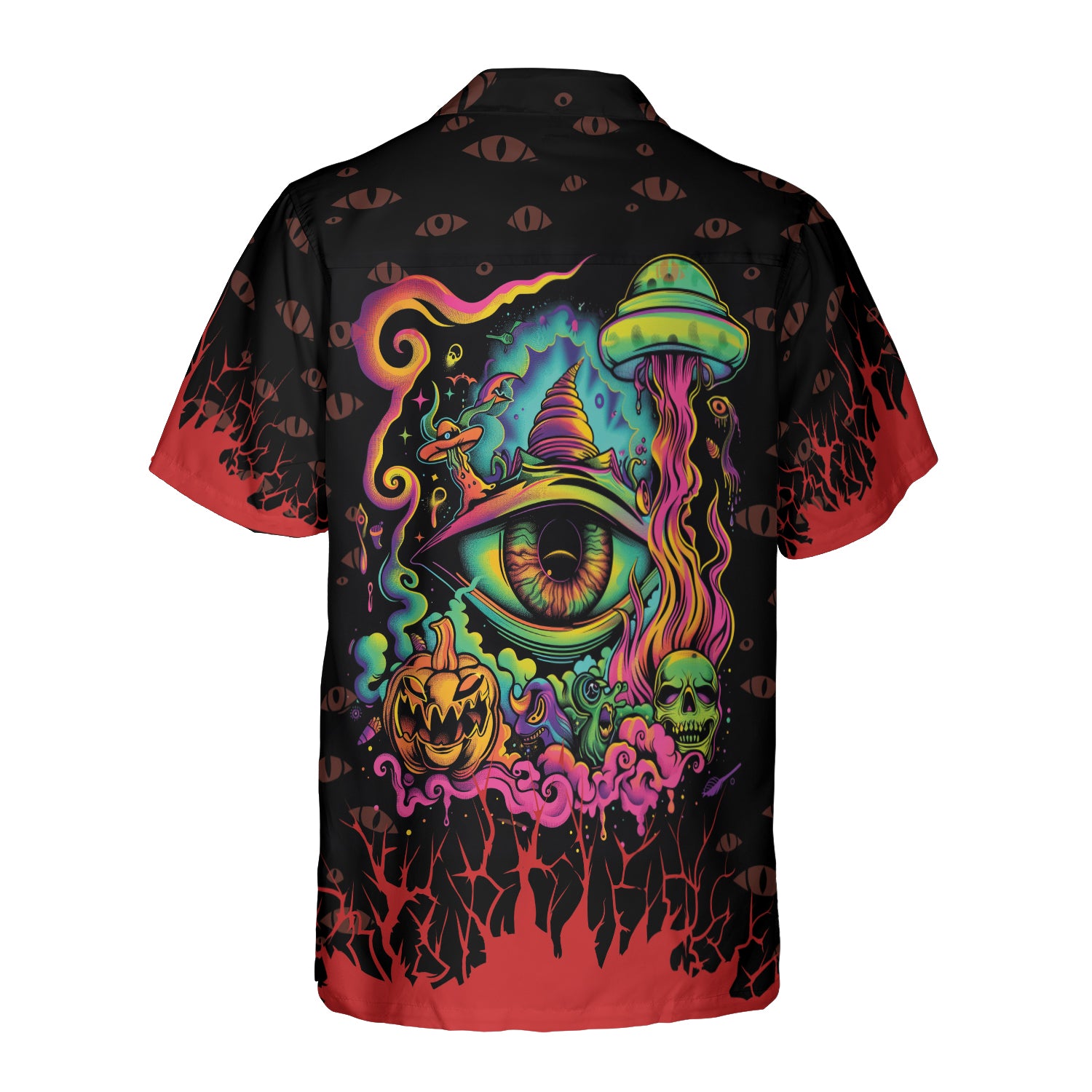 HYPERFAVOR Halloween x Psychedelic Art Magical Trippie Personalized Hawaiian Shirt