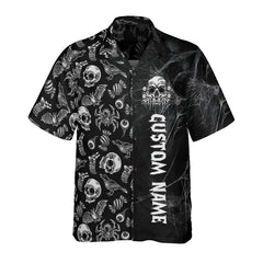 HYPERFAVOR Horror Skull Pattern Personalized Hawaiian Shirt