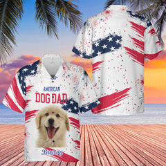 HYPERFAVOR Personalized For Dad Pet Lovers American Pet Dad Hawaiian Shirt