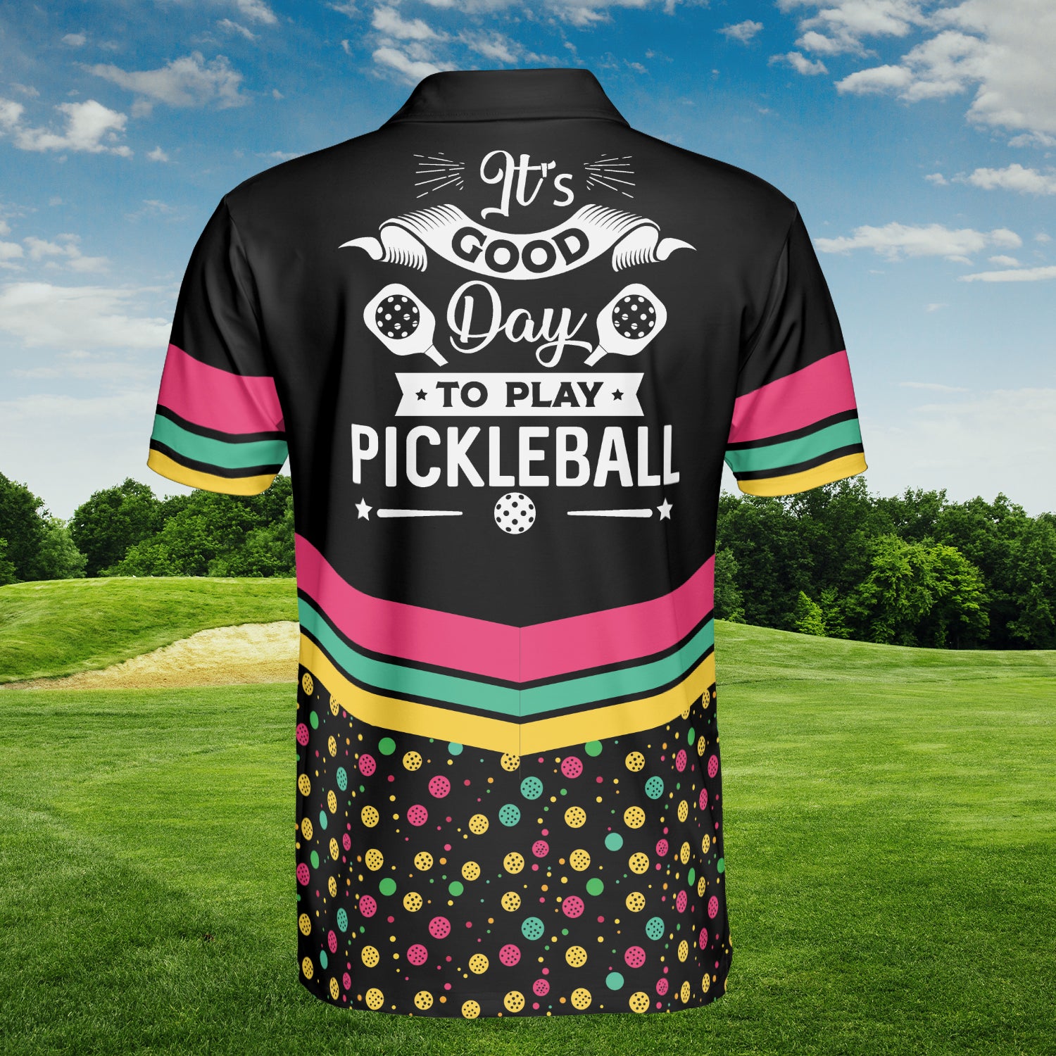 HYPERFAVOR Personalized It's Good Day To Play Pickleball Polo Shirt