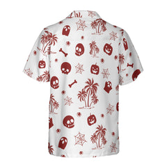 HYPERFAVOR Tropical Halloween Pattern Hawaiian Shirt