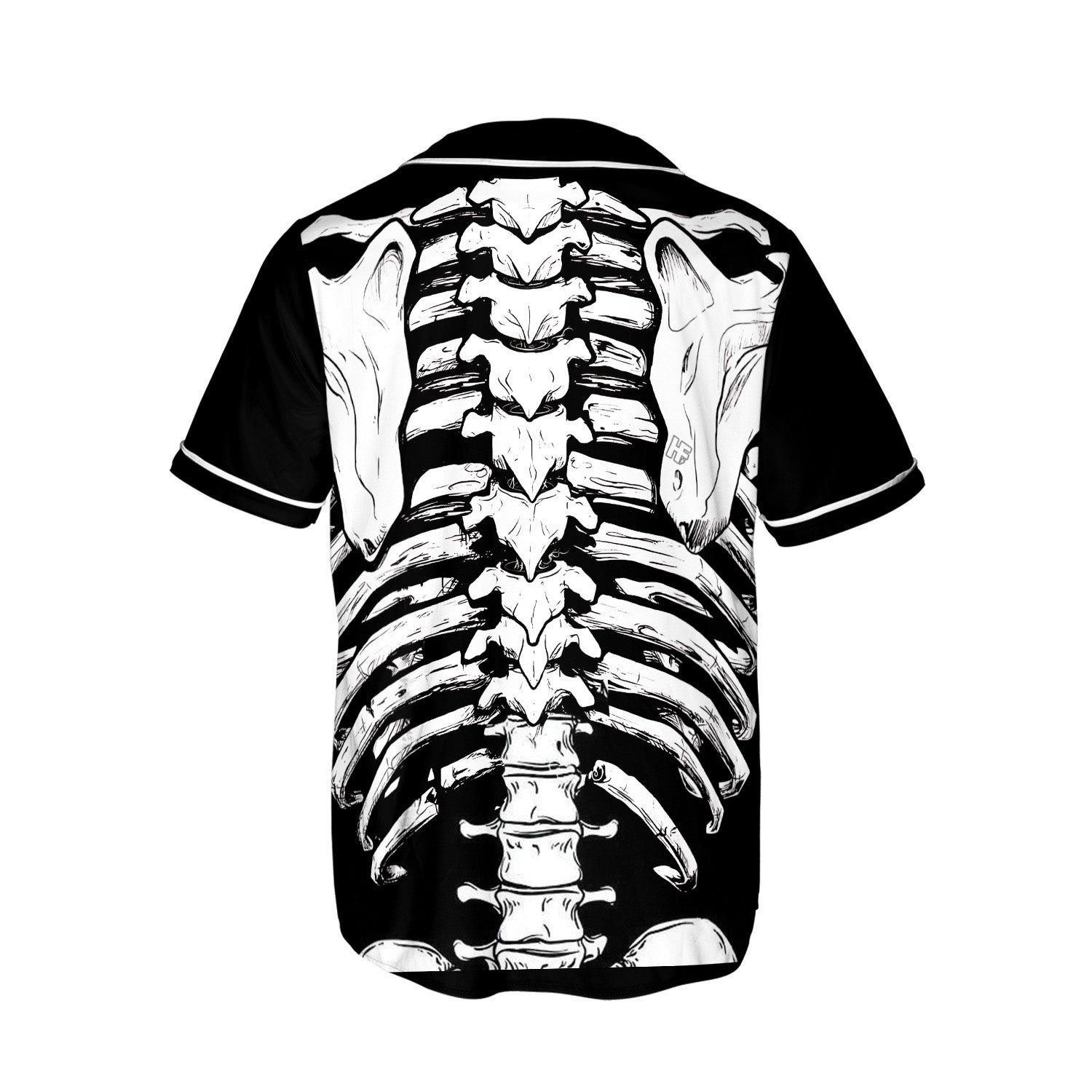 HYPERFAVOR Halloween Skeleton Costume Shirt Baseball Jersey