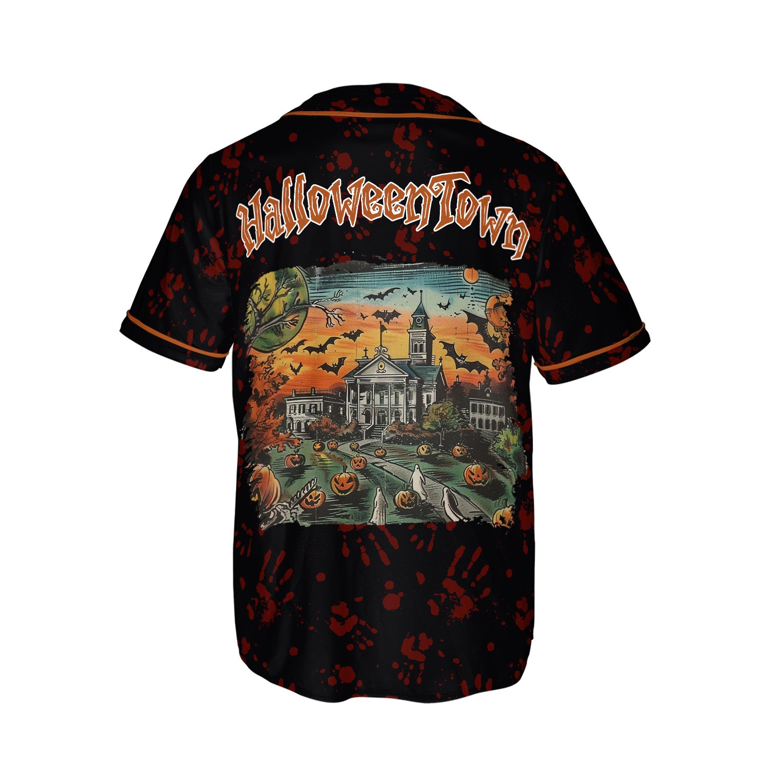 HYPERFAVOR Scary Halloween Town Personalized Baseball Jersey