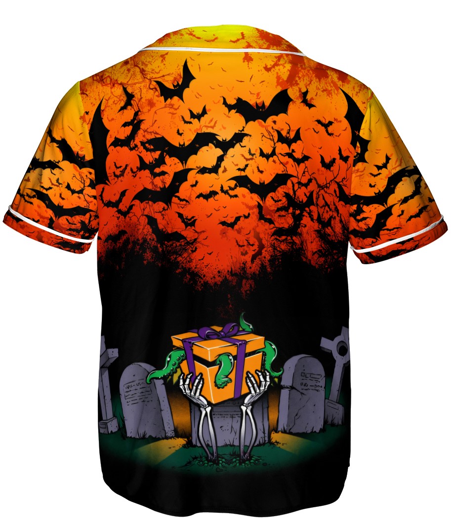 HYPERFAVOR Spooky Halloween Night Baseball Jersey