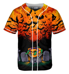 HYPERFAVOR Spooky Halloween Night Baseball Jersey