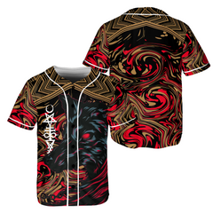 HYPERFAVOR Hell Wolf Halloween Premium Baseball Jersey