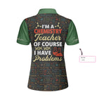 I Am A Chemistry Teacher Custom Short Sleeve Women Polo Shirt