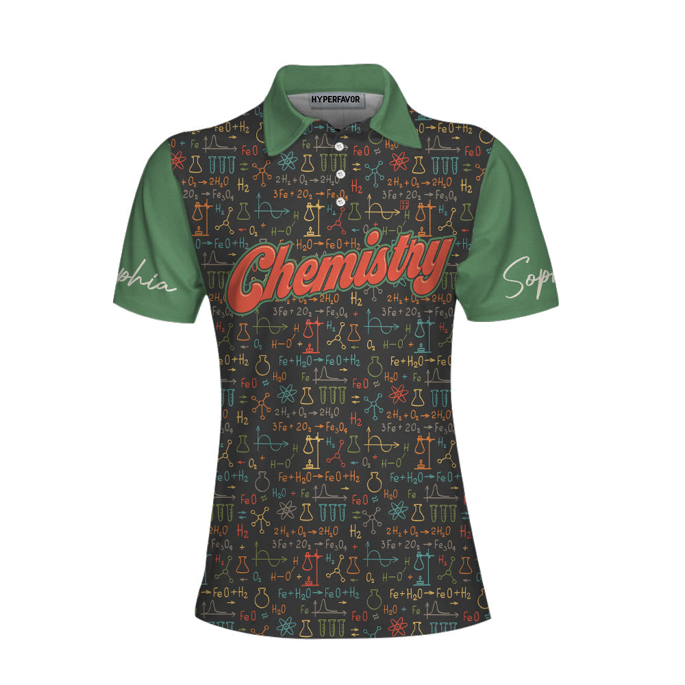 I Am A Chemistry Teacher Custom Short Sleeve Women Polo Shirt