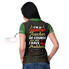 I Am A Chemistry Teacher Custom Short Sleeve Women Polo Shirt