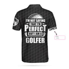 I Am A Golfer Custom Polo Shirt, Personalized Black American Flag Polo Shirt, Cool Golf Shirt For Men