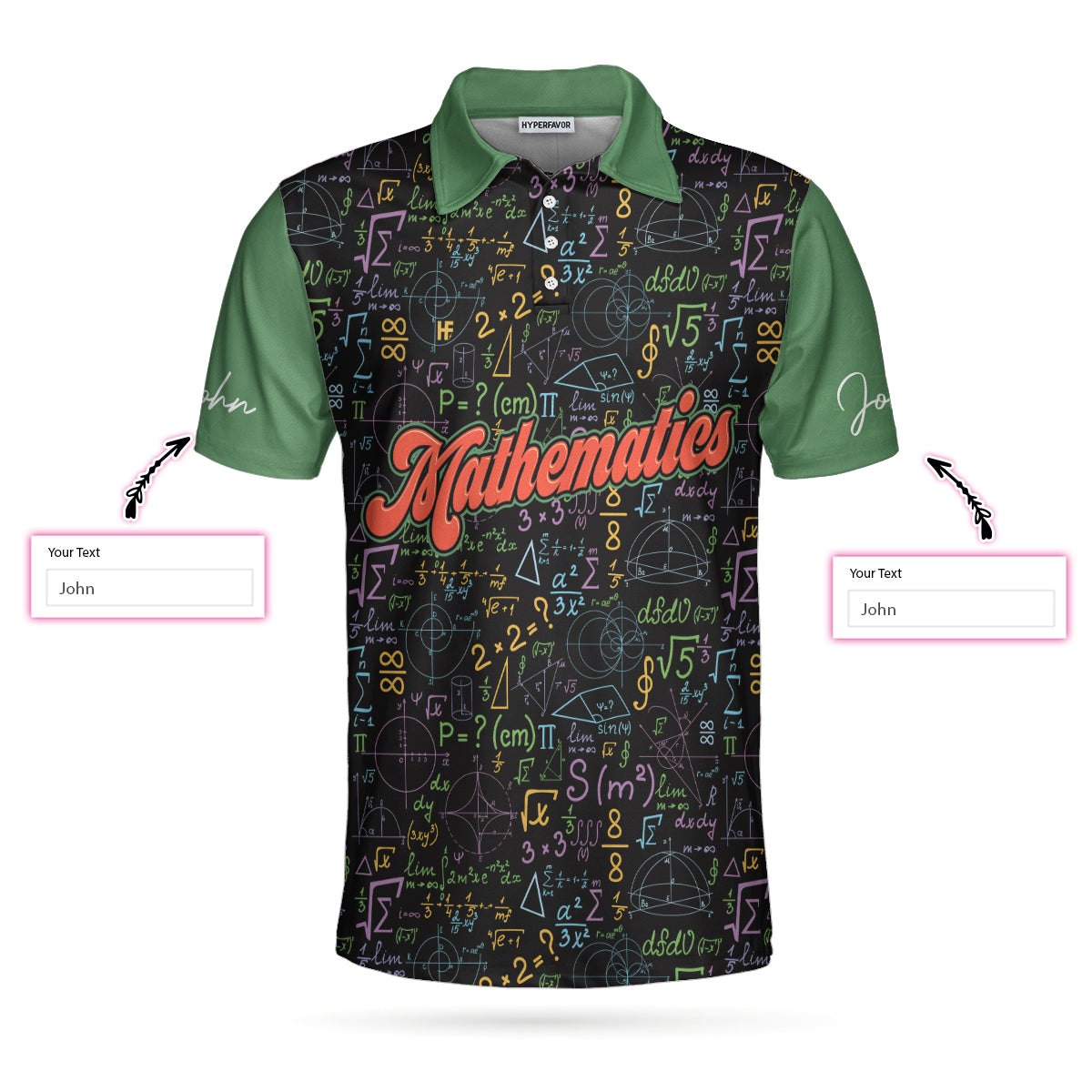 I Am A Math Teacher Custom Polo Shirt