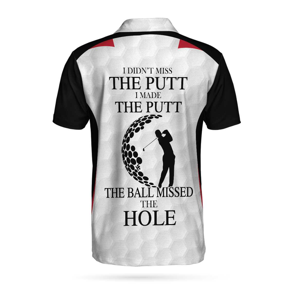I Didn't Miss The Putt Custom Men Polo Shirt, Personalized Golf Shirt For Men, Customized Golf Gift