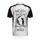 I Didn't Miss The Putt Custom Men Polo Shirt, Personalized Golf Shirt For Men, Customized Golf Gift