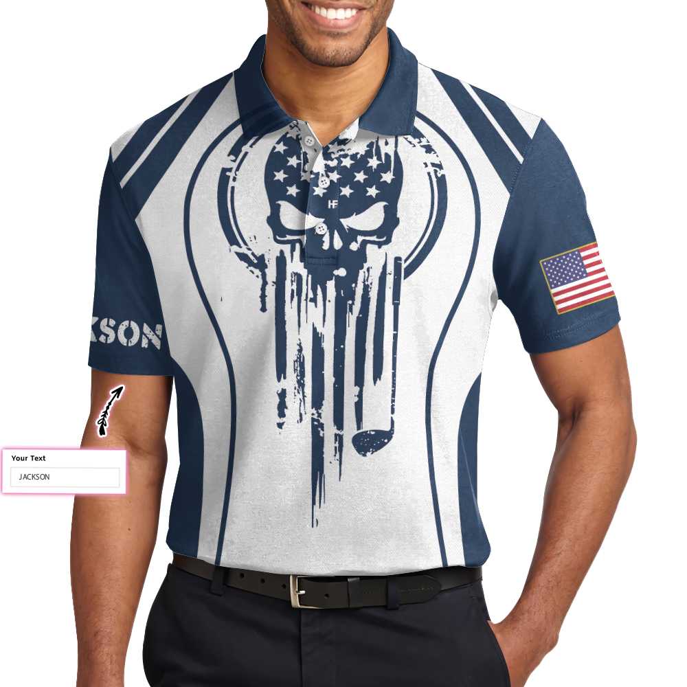I Got A Hole In One Golf Custom Polo Shirt, Personalized Skull Golf Shirt For Men - Hyperfavor