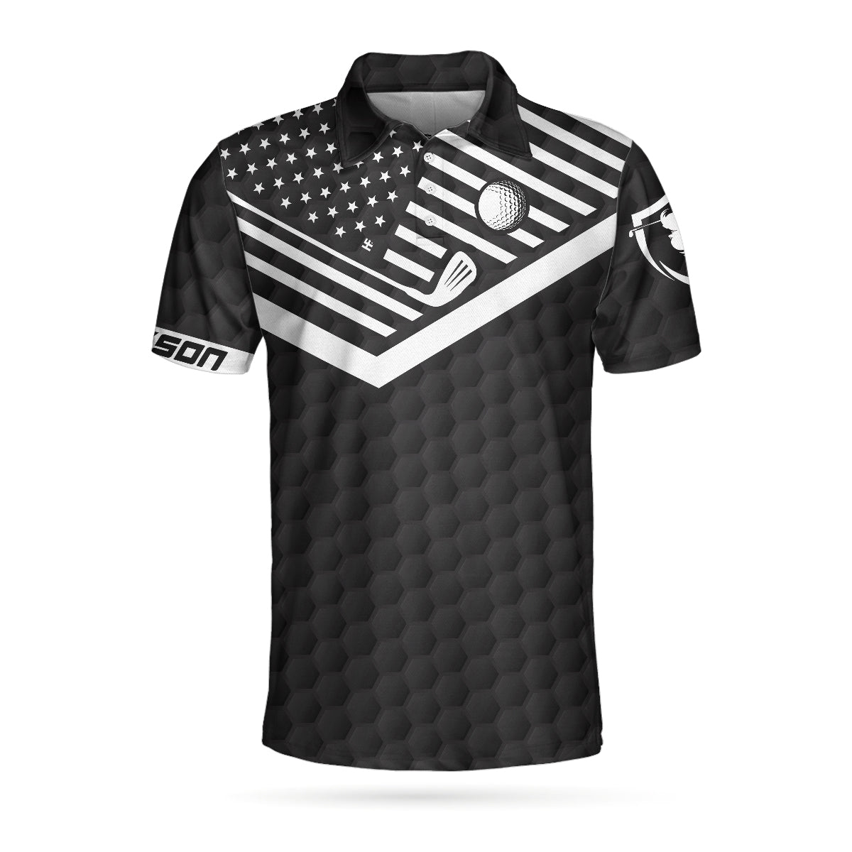 I Just Need To Go Golfing Custom Polo Shirt, Personalized American Flag Polo Shirt, Cool Golf Shirt For Men