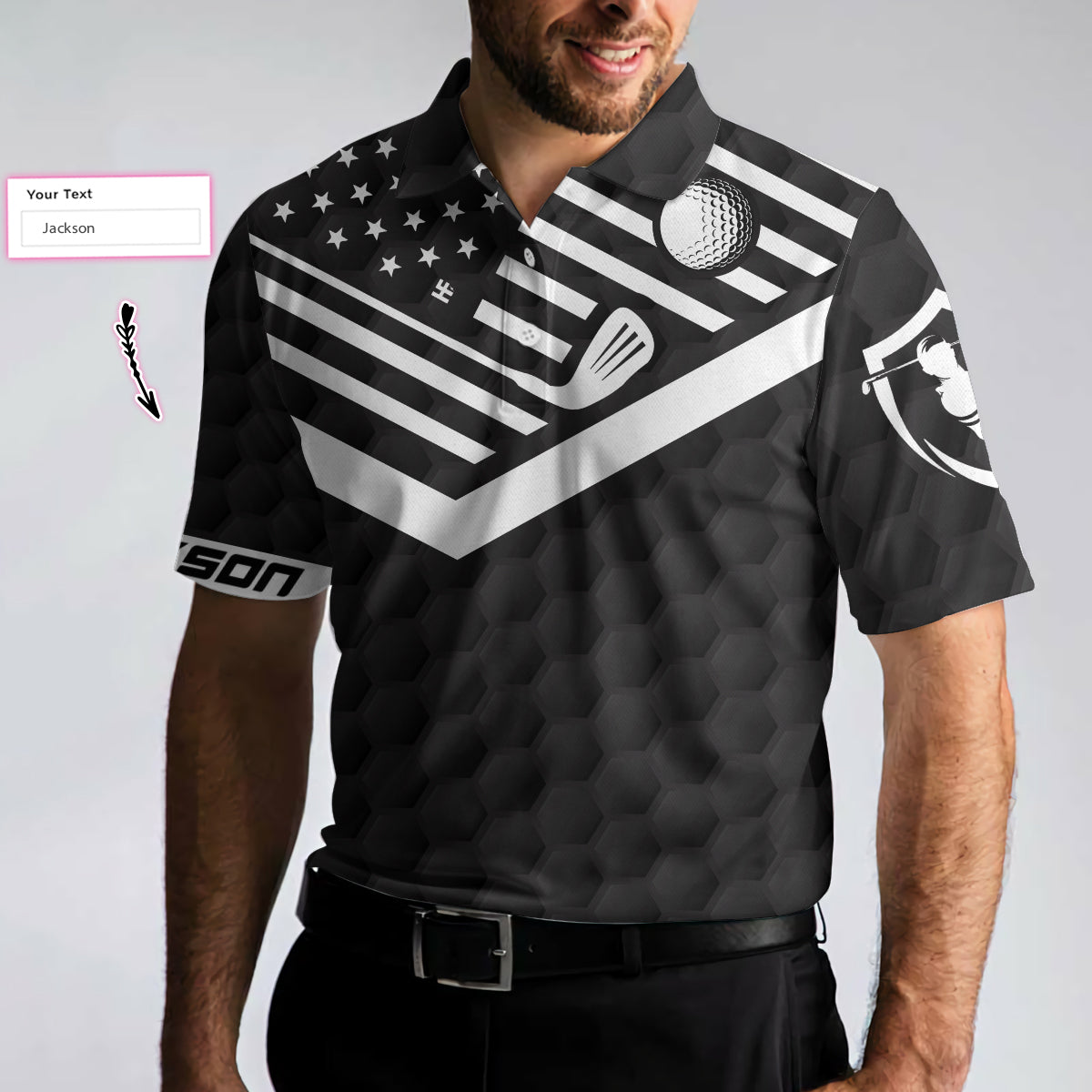 I Just Need To Go Golfing Custom Polo Shirt, Personalized American Flag Polo Shirt, Cool Golf Shirt For Men