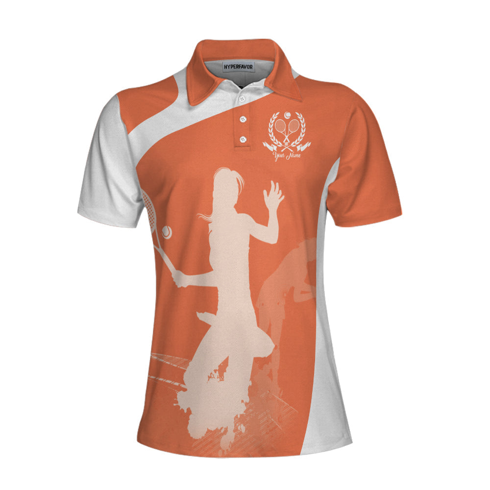 I'm not Swearing I'm Using My Tennis Words Custom Short Sleeve Women Polo Shirt, Personalized Tennis Gift For Ladies