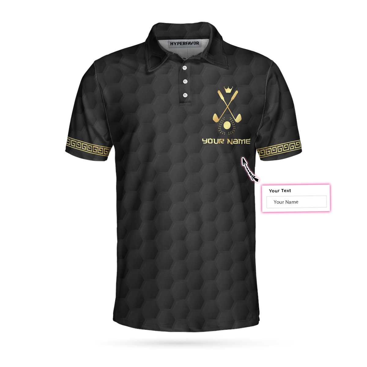 King Of Golf Custom Polo Shirt, Crown Royal Golf Polo Shirt For Men, Meaningful Golf Gift For Golfers