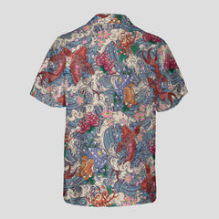 Koi Wave Harmony Hawaiian Shirt