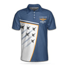 Less Than 1% Of Americans Have Ever Seen The Sunset From USAF Aircraft Custom Polo Shirt, Blue Air Force Veteran Shirt