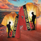 Lest We Forget Veteran US Hawaiian Shirt, Proud Veteran Shirt, Meaningful Gift For Veteran Day
