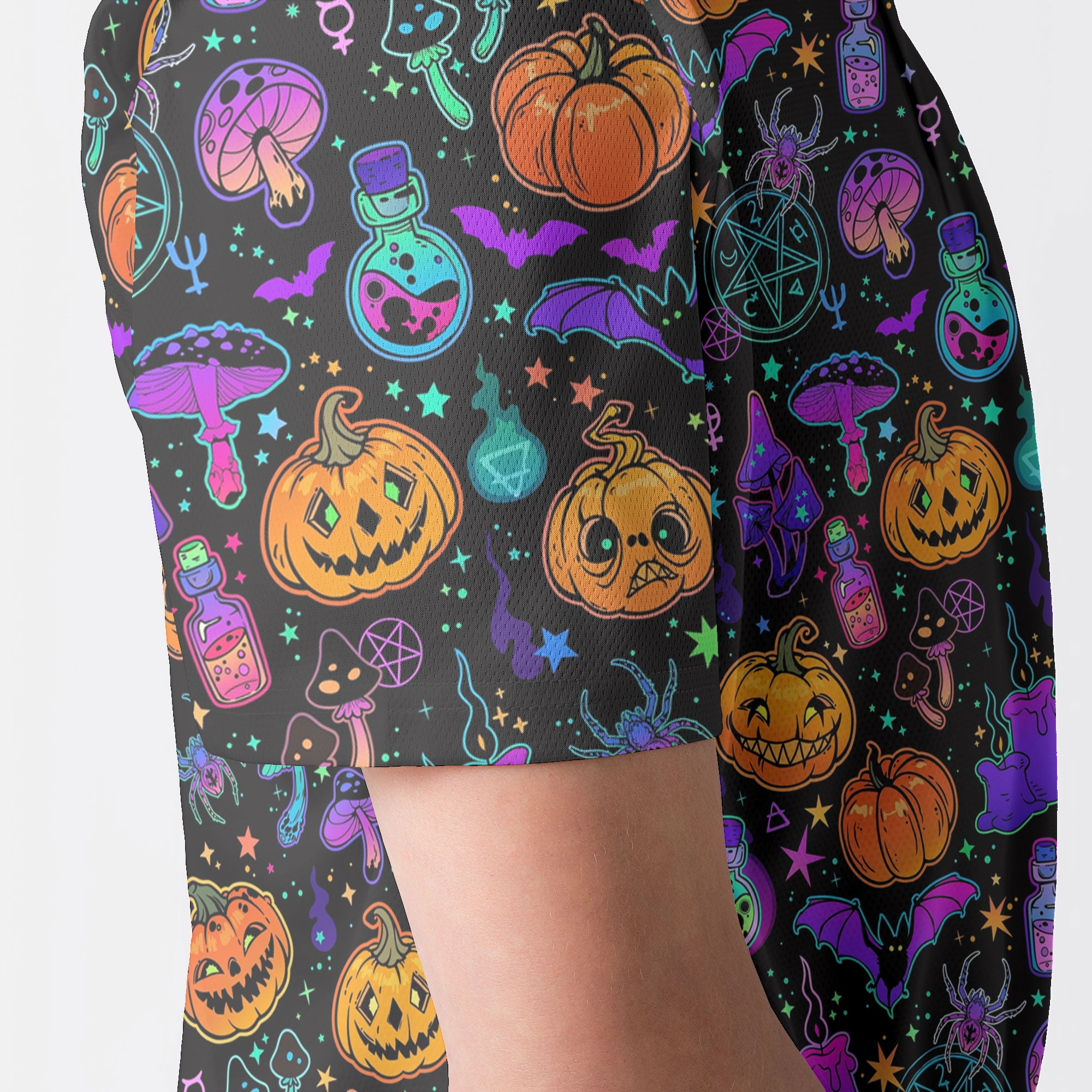 Magical Pumpkins Halloween Seamless Pattern Men Polo Shirt - HYPERFAVOR