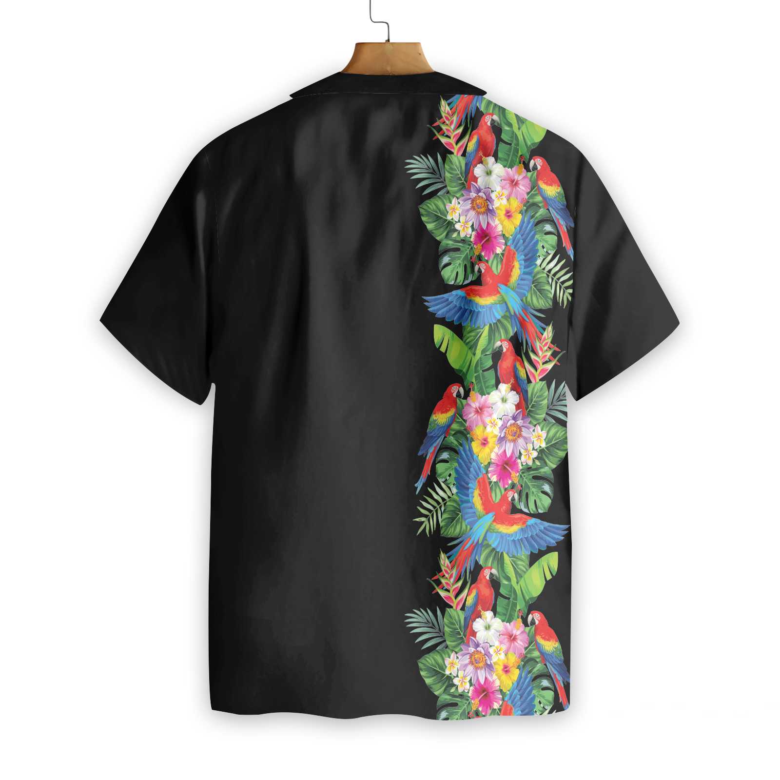 Men's Aloha Shirt Bird of Paradise Hibiscus Hawaiian Shirt