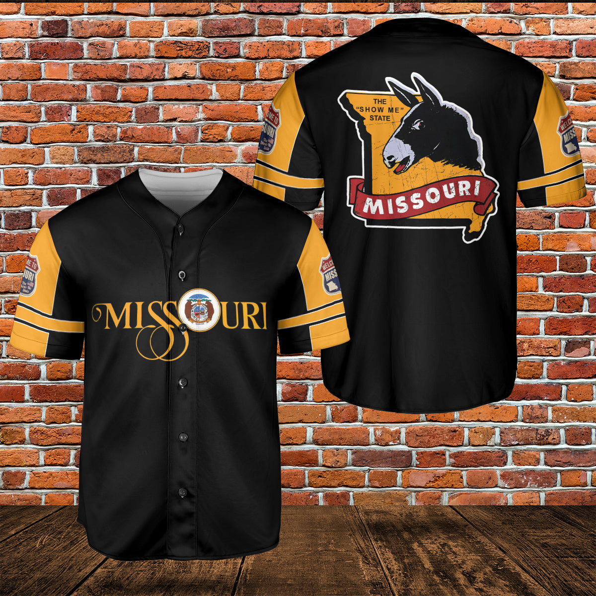 Missouri The Show Me State Baseball Jersey - HYPERFAVOR