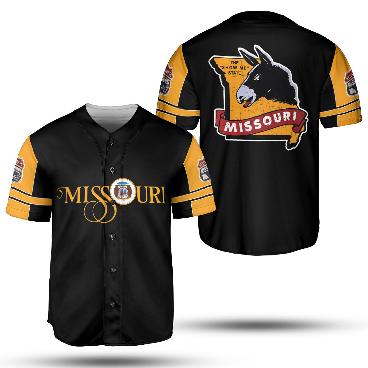 Missouri The Show Me State Baseball Jersey - HYPERFAVOR