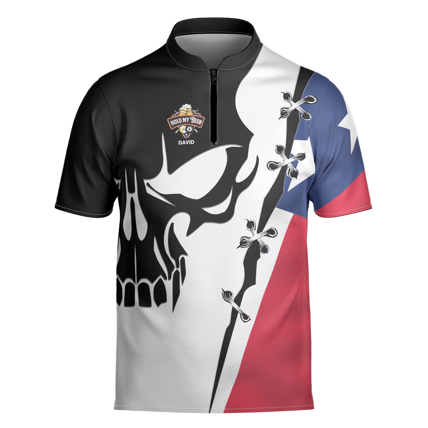 David Ball Zip Polo
