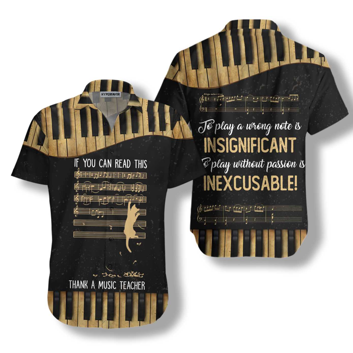 Music Teacher To Play A Wrong Note Teacher Hawaiian Shirt, Best Gift For Teachers
