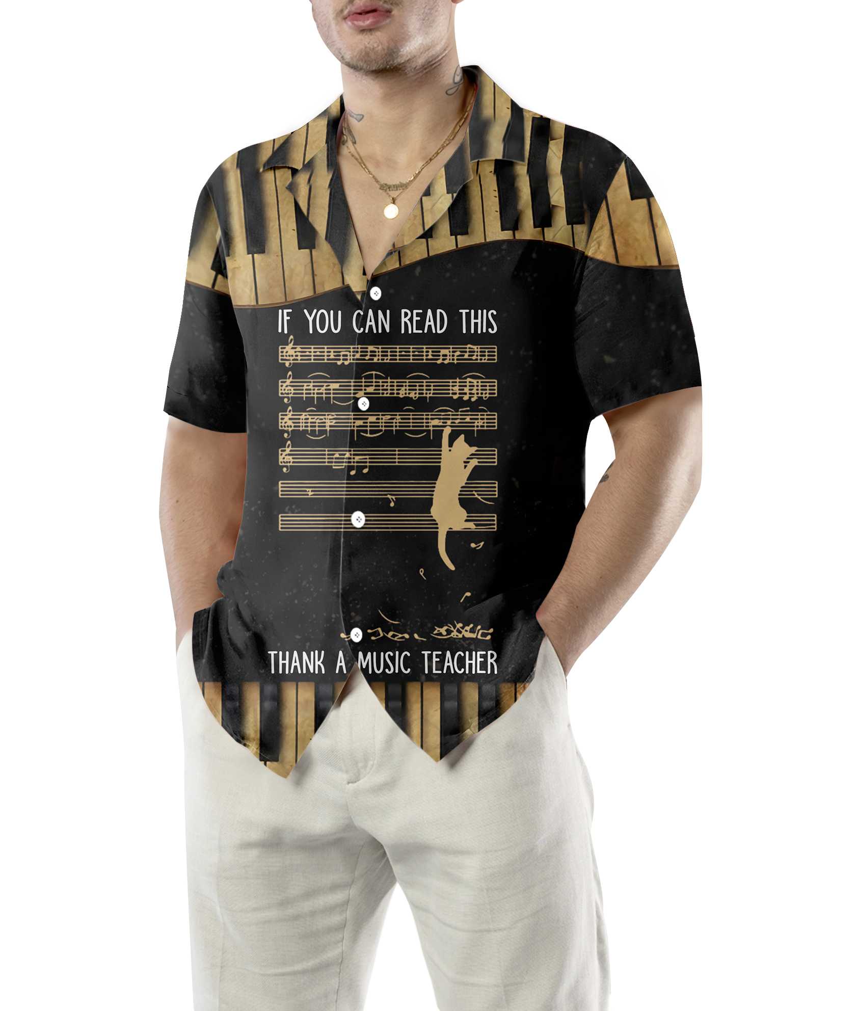 Music Teacher To Play A Wrong Note Teacher Hawaiian Shirt, Best Gift For Teachers