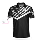 My Drinking Team Has A Baseball Problem Custom Polo Shirt, Personalized Black American Flag Baseball Shirt For Men