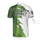 My Green Jacket Is In The Wash Golf Custom Polo Shirt, Personalized American Flag Golf Shirt For Men