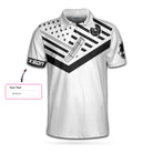 My Heart Beats As Much As I can Breathe Polo Shirt, Black And White Golf Shirt For Men, Funny Golf Shirt With Sayings
