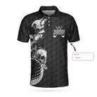 Personalized Golf Ball And Skulls Custom Polo Shirt, Custom Golf Shirt For Men