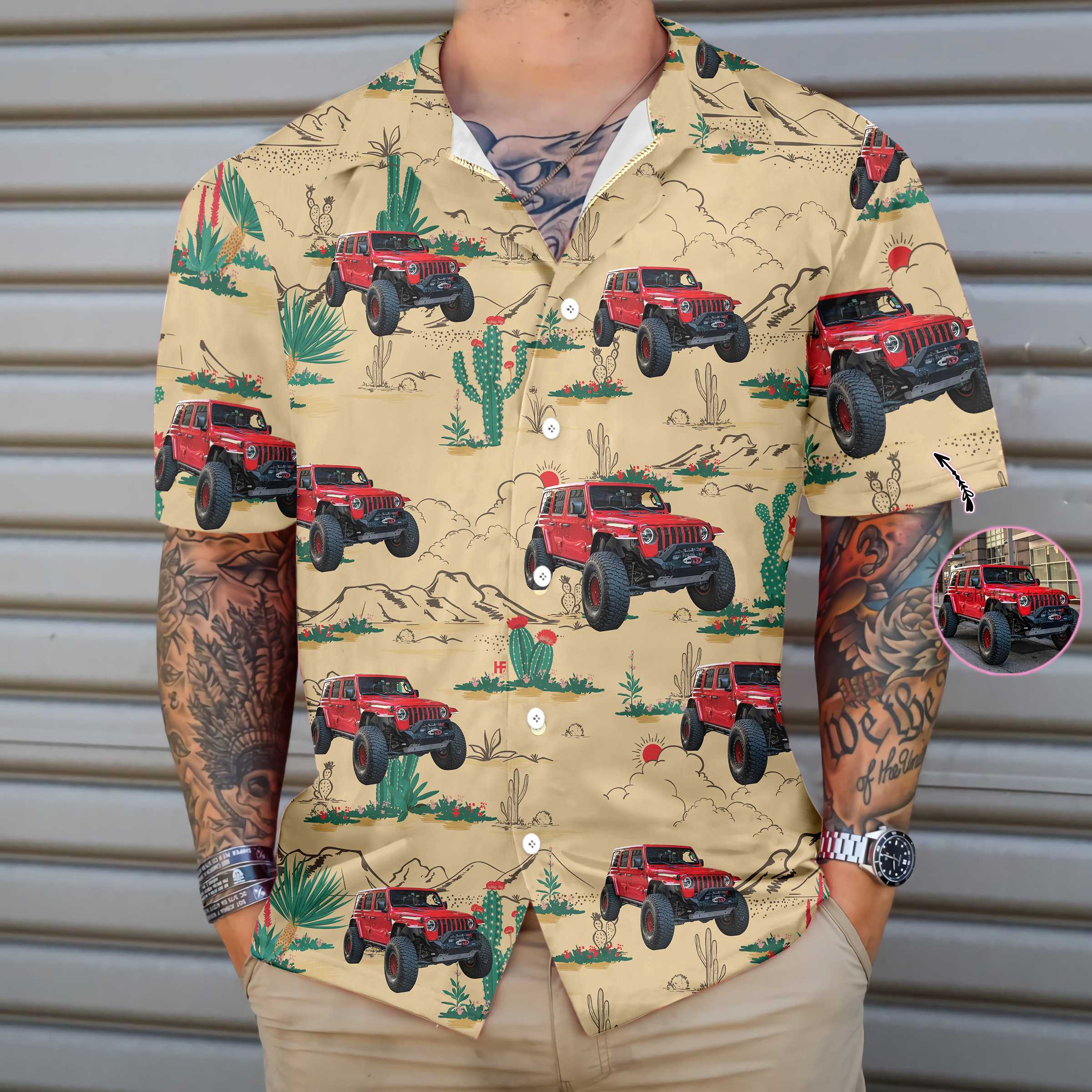 Personalized Jeep Custom Hawaiian Shirt, Vintage Jeep Shirt For Men And Women